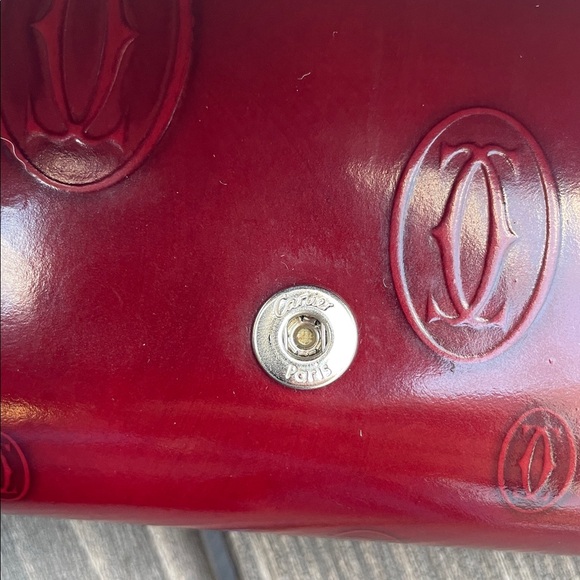 Cartier Burgundy Patent Leather Birthday Edition wallet. Like new - Picture 5 of 12